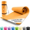#DoYourFitness x World Fitness | Fitnessmatte "Yogini" | 183x61x1cm | Phthalatfrei & rutschfest | Gymnastikmatte ideal für Yoga, Pilates, Fitness, Outdoor im Studio & zu Hause | Orange