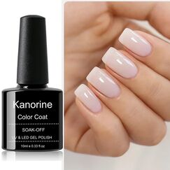 KANORINE Soak-Off Gel Nagellack – UV/LED Farbgel Nudeton, 10 ml, Farbe: A79