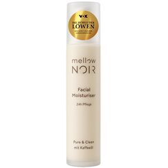 mellow NOIR Gesichtscreme – 24h Feuchtigkeit , vegan, klimaneutral, Naturkosmetik, 50 ml Unisex Feuchtigkeitscreme