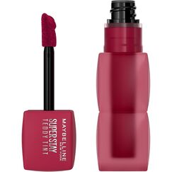 Maybelline Superstay Teddy Lip Tint – Langanhaltender Soft-Matte Lippenstift - 15 Skinnydip, Farbe: Nr. 50 - Wild at Heart