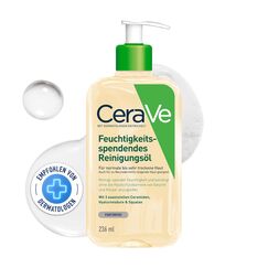 CeraVe Feuchtigkeits-Reinigungsöl für Körper & Gesicht – Mit 3 Ceramiden, Für Normale bis Sehr Trockene Haut, 236 ml