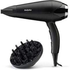 BaByliss Turbo Smooth Haartrockner 2200W – Ionen-Föhn mit Diffusor, Anti-Frizz & 3 Temperaturstufen