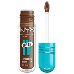 NYX Lip IV Hydrating Gloss Stain – Feuchtigkeitsspendender Lipgloss & Langhaltender Lip Stain bis 12h - Berry Thirsty, Farbe: Splash N Spice