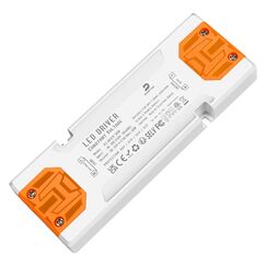 DUSKTEC LED Trafo 12V 30W, LED Netzteil Treiber Transformator 230V AC auf 12V DC Gleichstrom Ultra Flacher, LED Driver Power Supply IP44 Keine Mindestlast für Niedervolt Lampen Spots Strip
