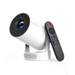 Magcubic Mini Beamer, 4K FHD 1080P Unterstützt Smart Beamer | Auto Trapezkorrektur Kleiner Videoprojektor, Heimkino Tragbarer Projector mit WiFi6 BT5.4, 180°Dreh, 5W Soundbass Lautsprecher