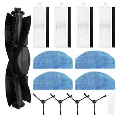 Fixbetter ZubehörSet für Honiture G20/G20 Pro, für Laresar Evol 3/3s, für Tikom G8000/G8000 Pro/G8000 Max Roboter-Staubsauger-Ersatzteile, 1 Hauptbürste, 4 Filter, 4 Wischpads, 4 Seitenbürsten