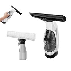 Abzieher für Fenster, Fensterstaubsauger, Kabelloses Elektrisches Reinigungswerkzeug für Glas, Duschtür, Auto Windschutzscheibe, 150 ml Wassertank, Elektrischer Fensterreiniger Staubsauger