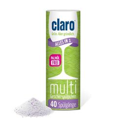 Claro Multi Alles-in-1 Geschirrspül-Pulver - Phosphatfrei & Umweltfreundlich - Öko-Spülmaschinen-Pulver - 1x 800 g
