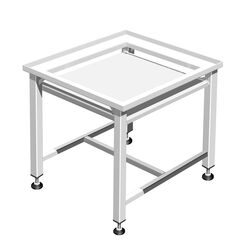 Waschmaschinensockel / Trocknersockel 50cm verstärkt mit Ablage, voll verschweißtes Stahlgestell