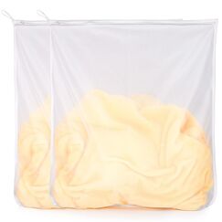 Wäschenetz Große für Waschmaschine, 2 Stück Wäschenetz 60 x 70cm, Haltbarer Wäschebeutel Wäschesack Waschmaschine mit Reißverschluss Laundry Bag für Reise, BH, Schuhe, Socken, Unterwäsch