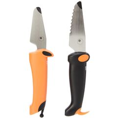 KUHN RIKON kinderkitchen Kindermesser Set Hund, schwarz/orange, Edelstahl, Schwarz & Orange