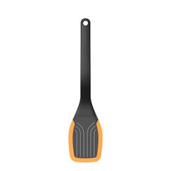 Fiskars Pfannenwender, Länge: 29 cm, Kunststoff/Silikon, Functional Form, Schwarz/Orange, 1027300