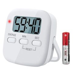 Digitaler Küchentimer Magnetisch Eieruhr Timer Küchenuhr Stoppuhr Countdown Count up, Laut Ton Küchenwecker Zeitmesser Küche Kurzzeitwecker mit LCD zum Kochen Backen Sport Lernen, mit Batterie