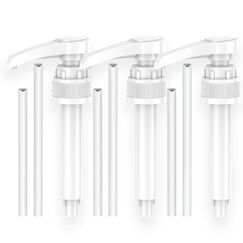 Dosierpumpe für B. Body Nutrition, 3-teilige Vital Drink Erstpumpe Wiederverwendbarer Pumpspender für 500ml/1000ml Flaschen mit 3 Langen und 3 kurzen Schläuchen