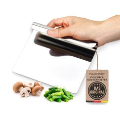 Hausfelder VIELZWECK-KÜCHENHELFER aus 18/10 Edelstahl, 12x14 cm - Gemüseschaufel, Küchenspachtel, Kochschaufel (1 Stück)