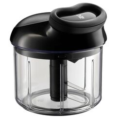 WMF Gourmet Gemüseschneider manuell mit Seilzug, Multizerkleinerer manuell 900ml, ideal für Gemüse, Zwiebeln, Knoblauch, Nüsse, Kräuter oder Obst, Kunststoff