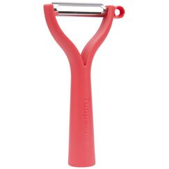 TUPPERWARE D119 Universalschäler Schäler rot Sparschäler Spargel, 14 cm