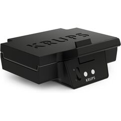 Krups Sandwichmaker, für perfekt zubereitete Sandwichtoasts in Dreiecksform, antihaftbeschichtete Platten, leichte Reinigung, kein Anbrennen, Temperaturkontrollleuchte, 850 W, 31,6x15,5x29,5cm, FDK451