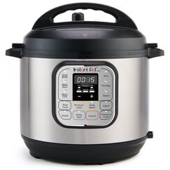 Instant Pot Duo 7-in-1-Multikocher 5,7 l – gebürstetes Edelstahl, großer Schnellkochtopf, Schongarer, Reiskocher, Sauteuse, Joghurtbereiter, Dampfgarer und Speisenwärmer, spülmaschinenfest