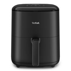 Tefal Easy Fry Max Heißluftfritteuse – 5-L-Airfryer, kompakt, für knusprige Pommes & saftiges Fleisch, mit wenig Öl, antihaftbeschichtet, spülmaschinenfester Korb, energiesparend, schwarz, EY2458