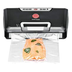ROMMELSBACHER Vakuumierer VAC 485 - Absaugleistung 15 Liter/Min., Einhand-Bedienung, für Langzeitbetrieb geeignet, Doppel-Versiegelungsnaht, 2 Versiegelungszeiten, für Folien bis 30 cm Breite