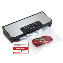 KLAMER Vakuumierer Pro 80 (2025) Test "Sehr gut" - Vakuumiergerät für trockene & feuchte Lebensmittel, für Sous Vide, inkl. Vakuumier-Beutel und Schlauch