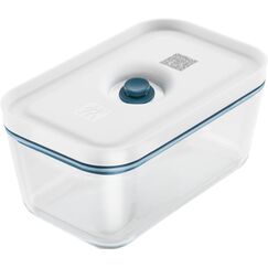 ZWILLING Fresh & Save Vakuumbox, Größe M, Glas, mit Vakuum-Deckel, Blau-La Mer