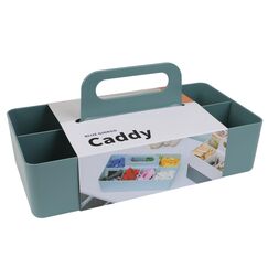BLUE GINKGO Stapelbarer Organizer-Caddy – Tragbare Aufbewahrung aus Korea für Bad, Büro, Bastel- oder Schulbedarf (Langes Rechteck, Grün)