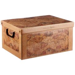 Aufbewahrungsbox mit deckel aus Karton für Kleidung und Wäsche, Karte Mittel Kisten aufbewahrung, saisonaler Wechsel, Organizer Ideal für Vakuumbeutel oder Geschenkbox 42x32x21 cm