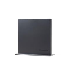 Hanseküche Magnetischer Messerblock - Messerhalter ohne Messer aus Holz Messerbrett (Akazie Schwarz Metallboden, Doppelseitig)