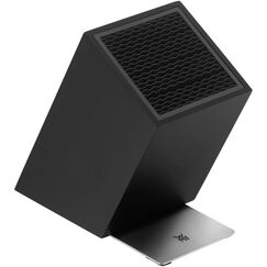 WMF FlexTec Messerblock, schwarzlackierter Messerhalter für bis zu 15 Küchenmesser, vielseitiges FlexTec Design, optimaler Klingenschutz, Cromargan®: Edelstahl Rostfrei 18/10, hochwertiger Kunststoff