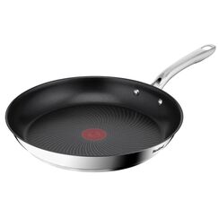 Tefal Infinite Pfanne Induktion 30 cm, Bratpfanne mit Antihaftversiegelung, Thermo-Signal bei idealer Brattemperatur, einfache Reinigung, für alle Herdarten geeignet, Premium-Edelstahl, H81507