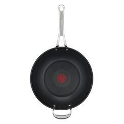 Tefal Jamie Oliver Cook's Classics Wokpfanne Induktion 28 cm, Antihaftversiegelung, Thermo-Signal bei idealer Brattemperatur, für alle Herdarten geeignet, genieteter Griff, Edelstahl, E3068835