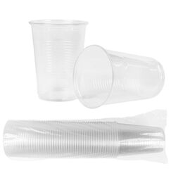 HEKU 50 transparente Einweg-Trinkbecher 0,4l | Aus Polypropylen | Ideal für Partys und Veranstaltungen