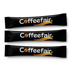 Coffeefair Zuckersticks Schwarz 1000 x 3,6 Zucker, weißer Portionszucker, Feinzucker portioniert, ideal für Gastronomie & Büro, umweltfreundliche Verpackung