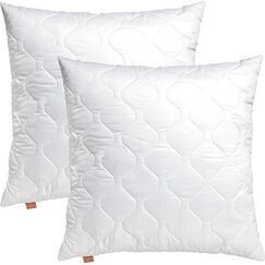 sleepling 2er Set Kissen 40x40 cm, Sofakissen, Kissenfüllung, Zierkissen für Allergiker, Deko Kissen Füllung 40 x 40, Ökotex, waschbar bis 60 Grad, Made in EU, Komfort 300