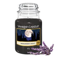 Yankee Candle Duftkerze im Glas (groß) | Midsummers's Night | Kerze mit langer Brenndauer bis zu 150 Stunden | Perfekte Geschenke für Frauen