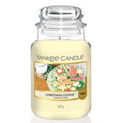 Yankee Candle Duftkerze im Glas (groß) | Christmas Cookie | Kerze mit langer Brenndauer bis zu 150 Stunden | Perfekte Geschenke für Frauen