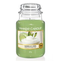 Yankee Candle Duftkerze im Glas (groß) | Vanilla Lime | Brenndauer bis zu 150 Stunden | Perfekte Geschenke für Frauen