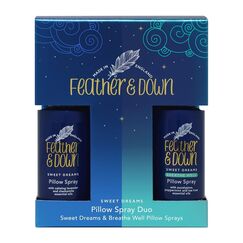 Feather & Down Kopfkissenspray-Duo-Geschenkset (50ml Kopfkissenspray Sweet Dream & 50ml Kopfkissenspray Breathe Well) – Die perfekte Kombination für eine erholsame Nachtruhe. Ohne Tierversuche. Vegan.