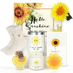 JORTINE Geschenke für Frauen, Sonnenblume Geburtstagsgeschenk für Frauen, Geschenk Freundin Geburtstag, Entspannung Geschenkset für Sie Beste Freundin Schwester Mama Kollegen ﻿