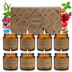 Duftkerzen Geschenk für Frauen, 8 Pack Duftkerzen Geschenkset,Natürliche Soja Wachs Aromatherapie Kerze, Muttergeschenke, Geburtstage, Hochzeiten, Yoga, Bad,Geschenke für Frauen