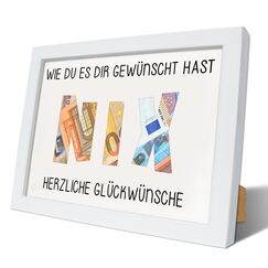 Luckeey Nix Geschenk | Geld Geschenkverpackung | Geldgeschenk Geburtstag | Ich Wünsche Mir Nichts Geschenk | Geschenke für Bruder | Geschenk für Männer die Alles Hat