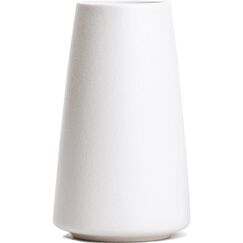 Keramikvase – Blumenvase Weiß, 15cm Minimalistischer Moderne Pampasgras Vase, Bauernhaus Tischregal Boho Deko, passend für Wohnzimmer, Schlafzimmer, Küche, Bürotisch (Reines Weiß, klein)