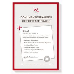 walther design Bilderrahmen rot 21 x 29,7 cm (DIN A4) New Lifestyle Kunststoffrahmen KV130R