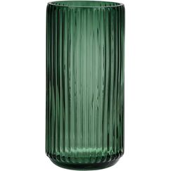 Vzmiza Grün Glas Vase Für Moderne Heimdekoration - Flower Vase Für Pampasgras - nordischer Boho-Stil vasen Glas für Hochzeit - Gerippt Blumenvase für tulpen-Esstisch, Wohnen-BodenVase(Grüne)