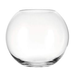 Leonardo Boccia Glasvase rund, kugelförmige Deko-Vase in klassischem Stil aus Klarglas, Tischvase in modernem Design, Höhe: 17,5 cm, Durchmesser 20 cm, 3,5 l, 019009