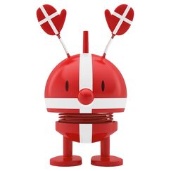 Hoptimist Dänischer Roligan, Wackelfigur & Glücksbringer Skandinavisch, Wohnzimmer & Schreibtisch Deko, Büro Gadget, Tolle Kleine Geschenke, 6,7 x 5,9 x 9,5 cm, Small, Rot