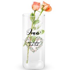 Merclix Oma Geschenk Weihnachten Blumenvase Geschenke für Oma zu Weihnachten Vase Deko Geschenk Oma Geburtstag Geschenk für Oma Geburtstag von Enkel Enkelin
