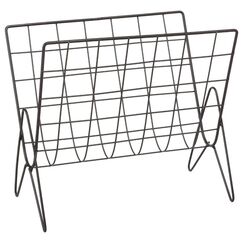 Atmosphera - Zeitschriftenständer "Life" - Metall - schwarz - 35-5x31-5 cm. - Schwarz